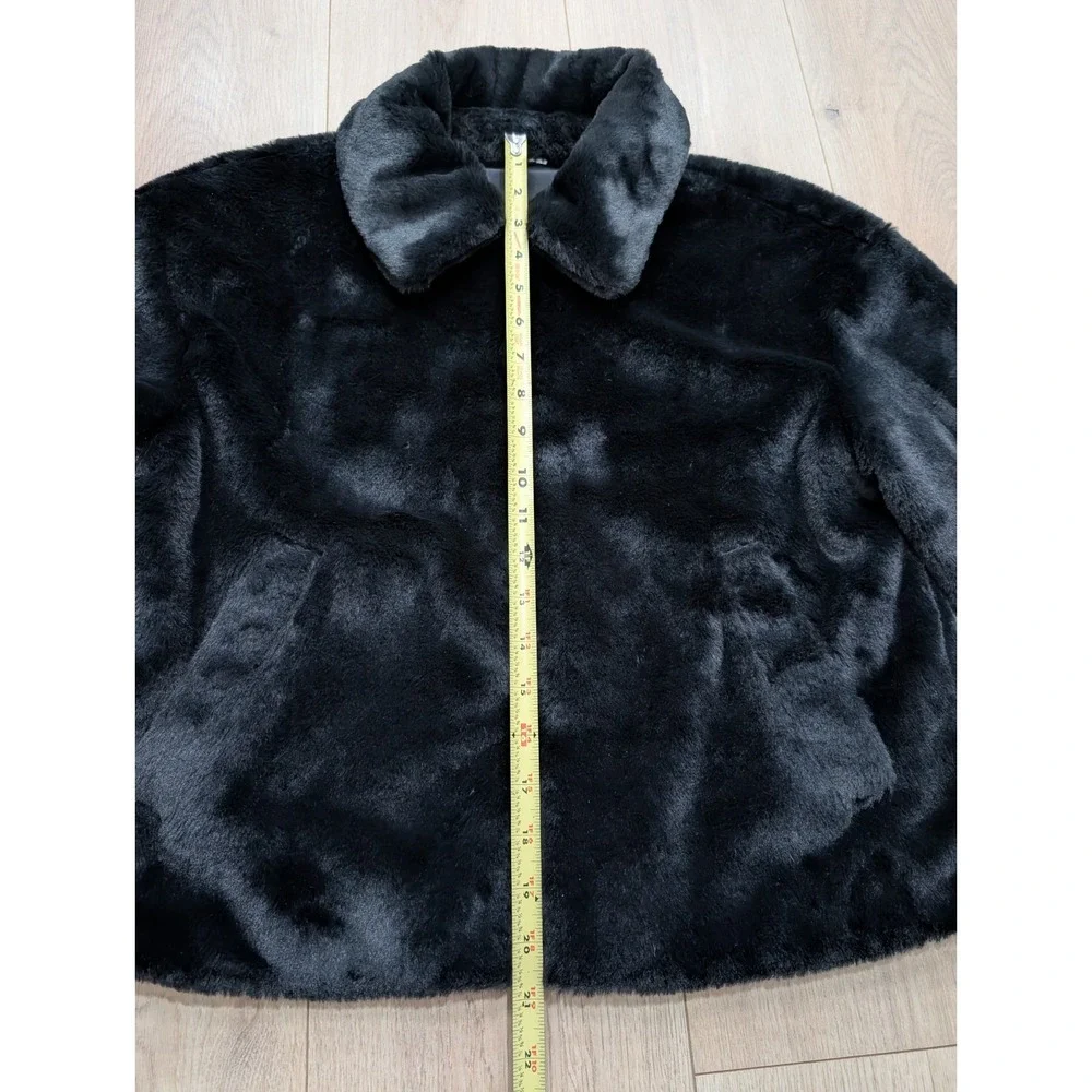 Lululemon Plush Fleece Oversized-Collar Jacket Black Size Small W3IBNS